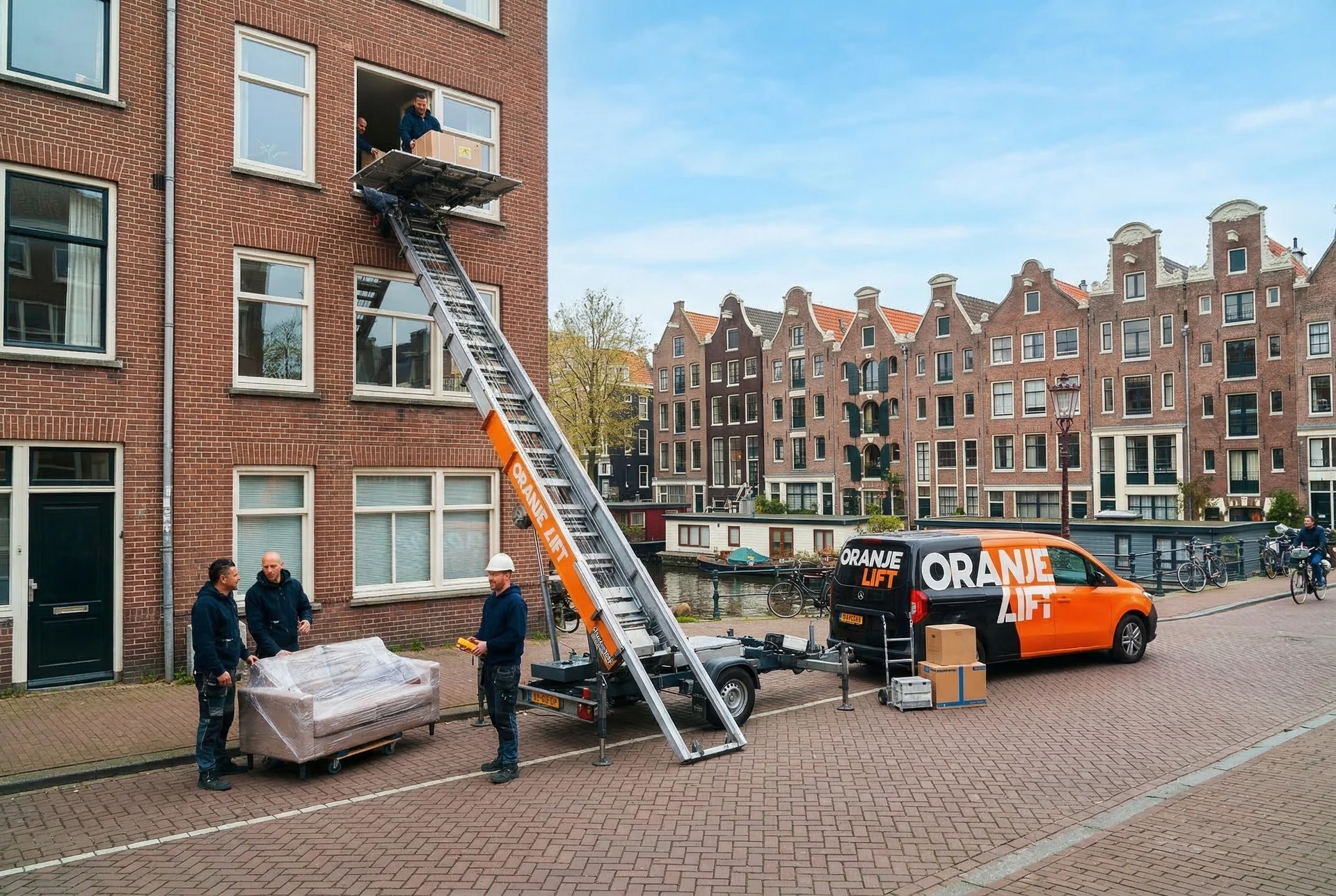 Verhuislift bij woning Tilburg